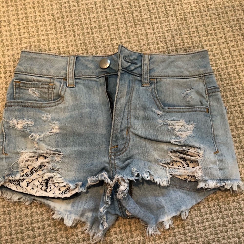 American eagle jean shorts